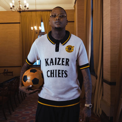 Kaizer Chiefs SS Knitted Jersey-Ivory