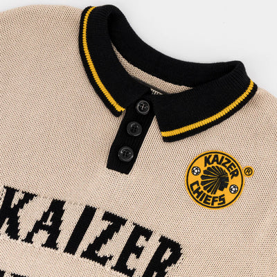 Kaizer Chiefs SS Knitted Jersey-Ivory