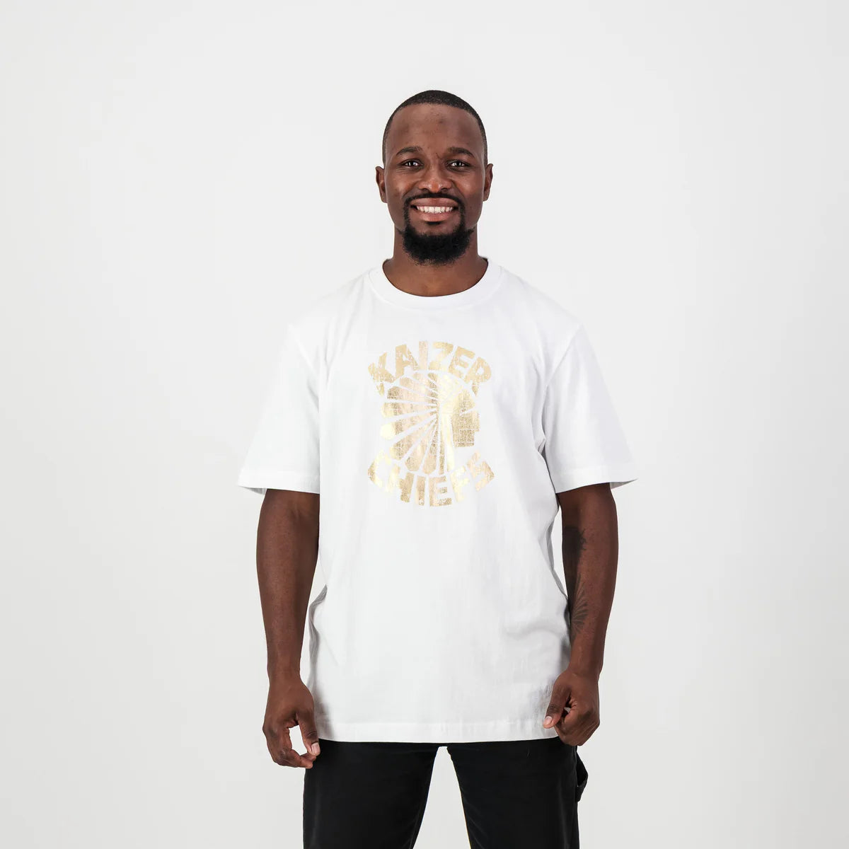 Kaizer Chiefs Vintage Regular Crew Tee-White