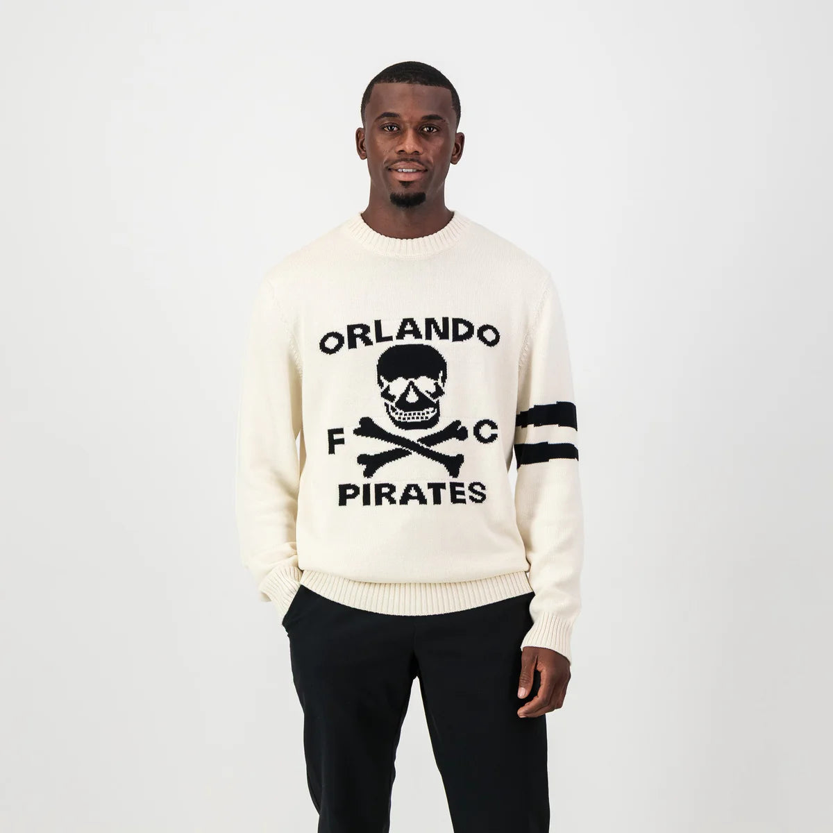 Orlando Pirates Xbone Crew Knit LS Jersey-Ivory