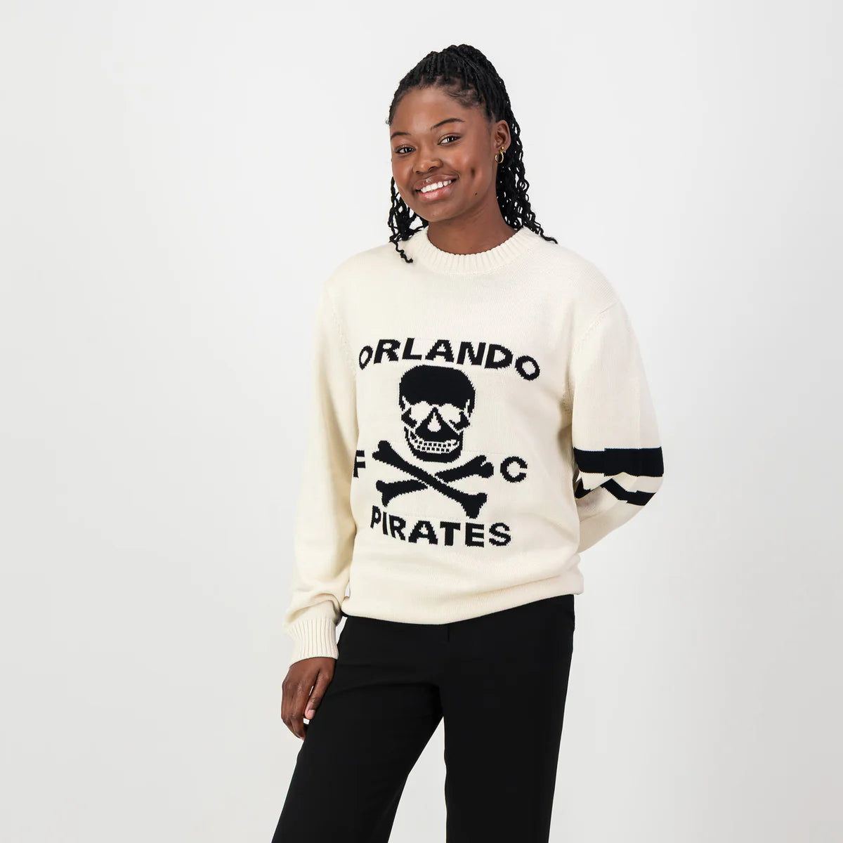 Orlando Pirates Xbone Crew Knit LS Jersey-Ivory