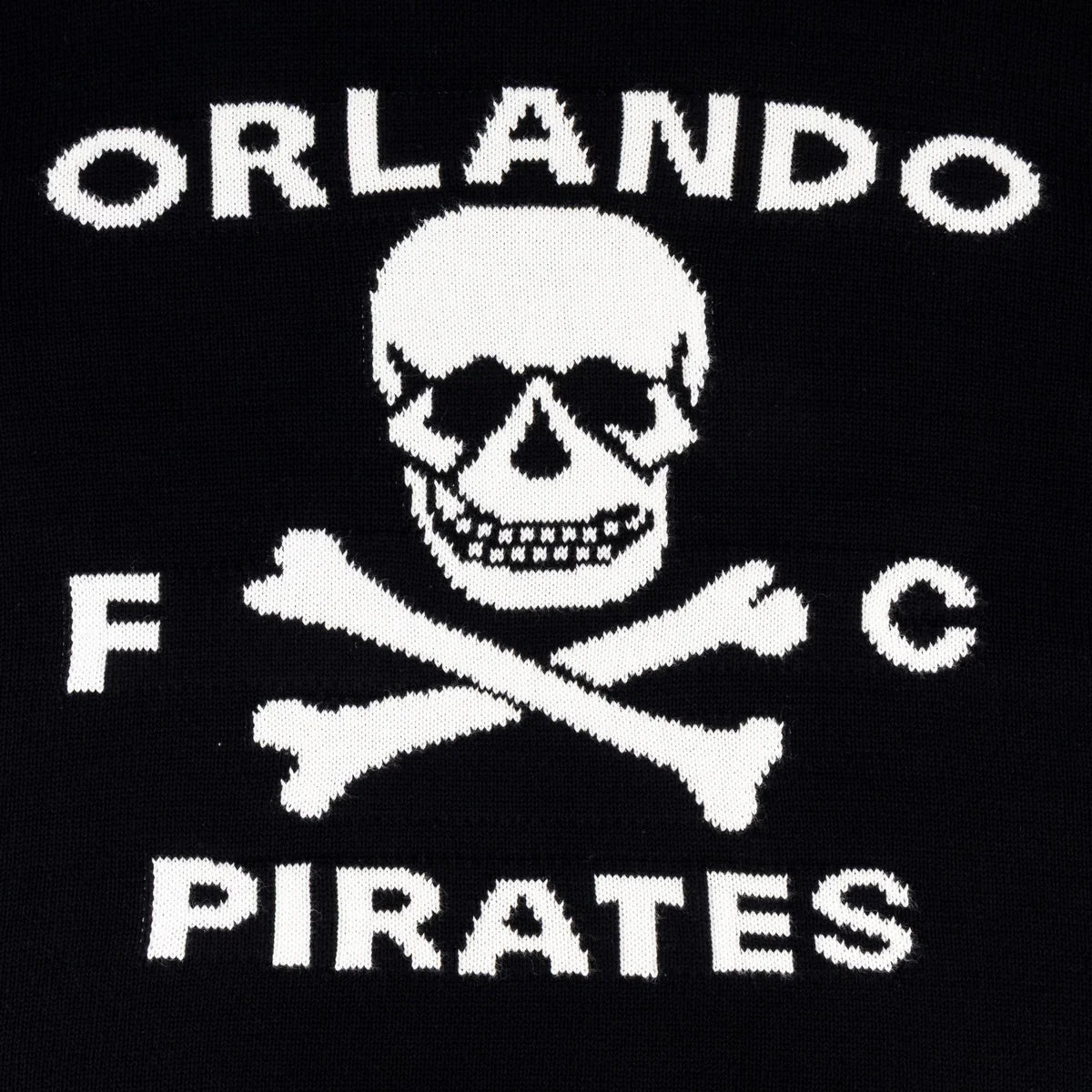 Orlando Pirates Tipped Crew Knit LS Jersey- Black