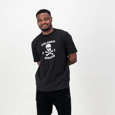 Orlando Pirates Graphic Regular Crew Tee-Black