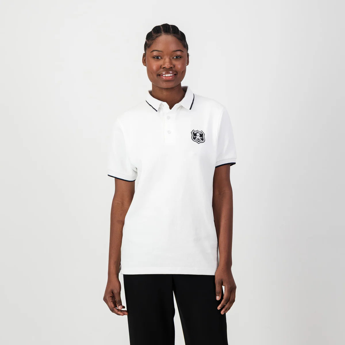 Orlando Pirates Tipped Polo-White