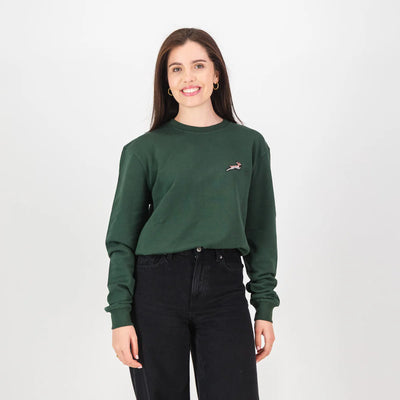 Springboks Nat Badge Crew Neck Sweat-OS Green