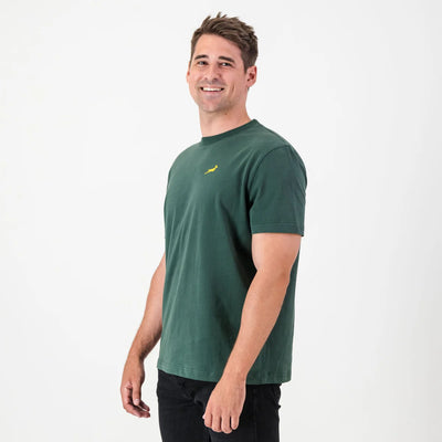 Springboks Sml Bok HS Regular Crew Tee-OS Green