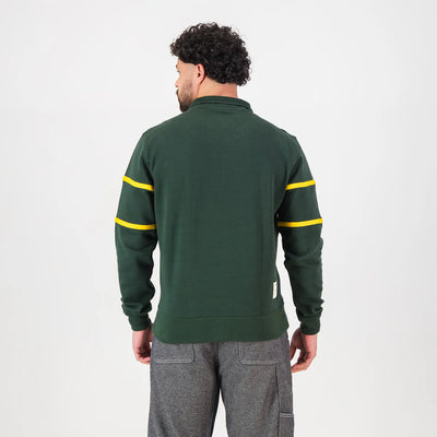 Springboks Twill Hoop Quarter Zip Sweat - OS Green