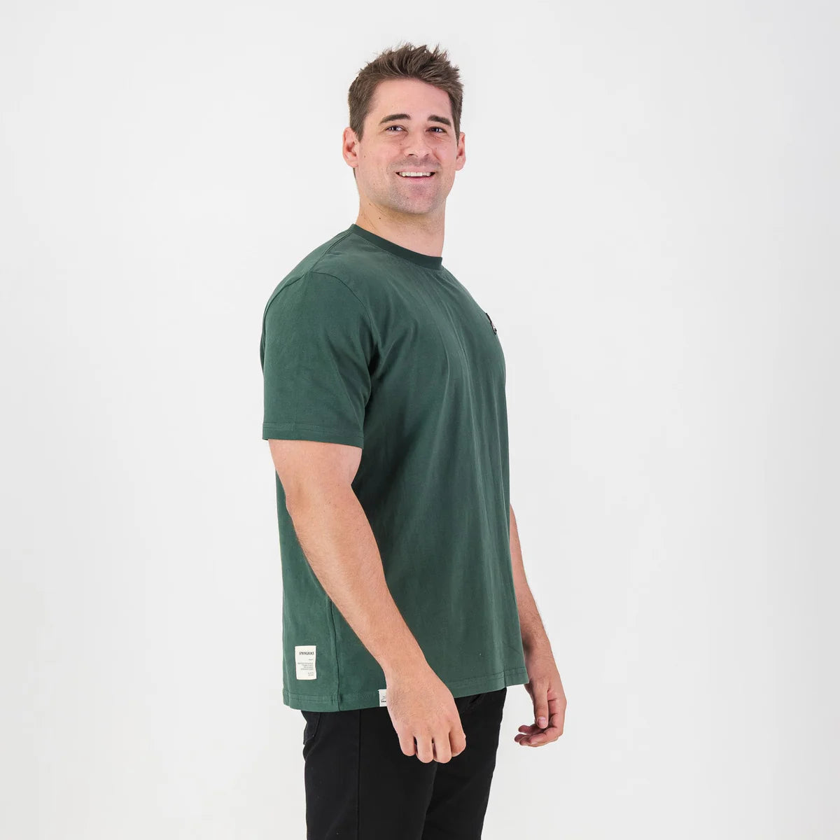 Springboks LC EMB Regular Crew Tee - OS Green