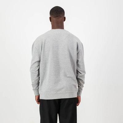 Springboks HS Small logo Crew Sweat - LT Grey Melange