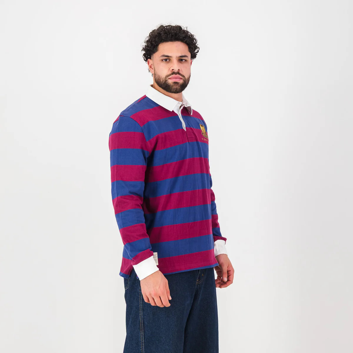 Schools St Johns Long Sleeve Rugby Jersey-Navy Peony