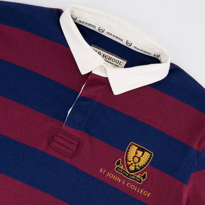 Schools St Johns Long Sleeve Rugby Jersey-Navy Peony
