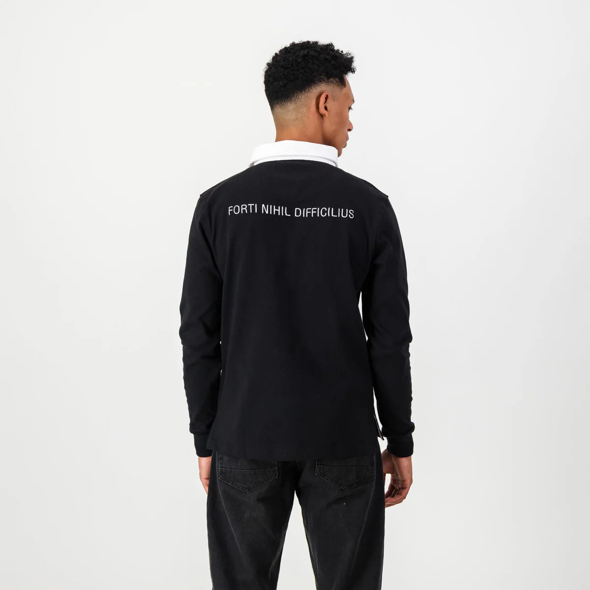 Schools Jeppe LS Rugby Jersey-Black