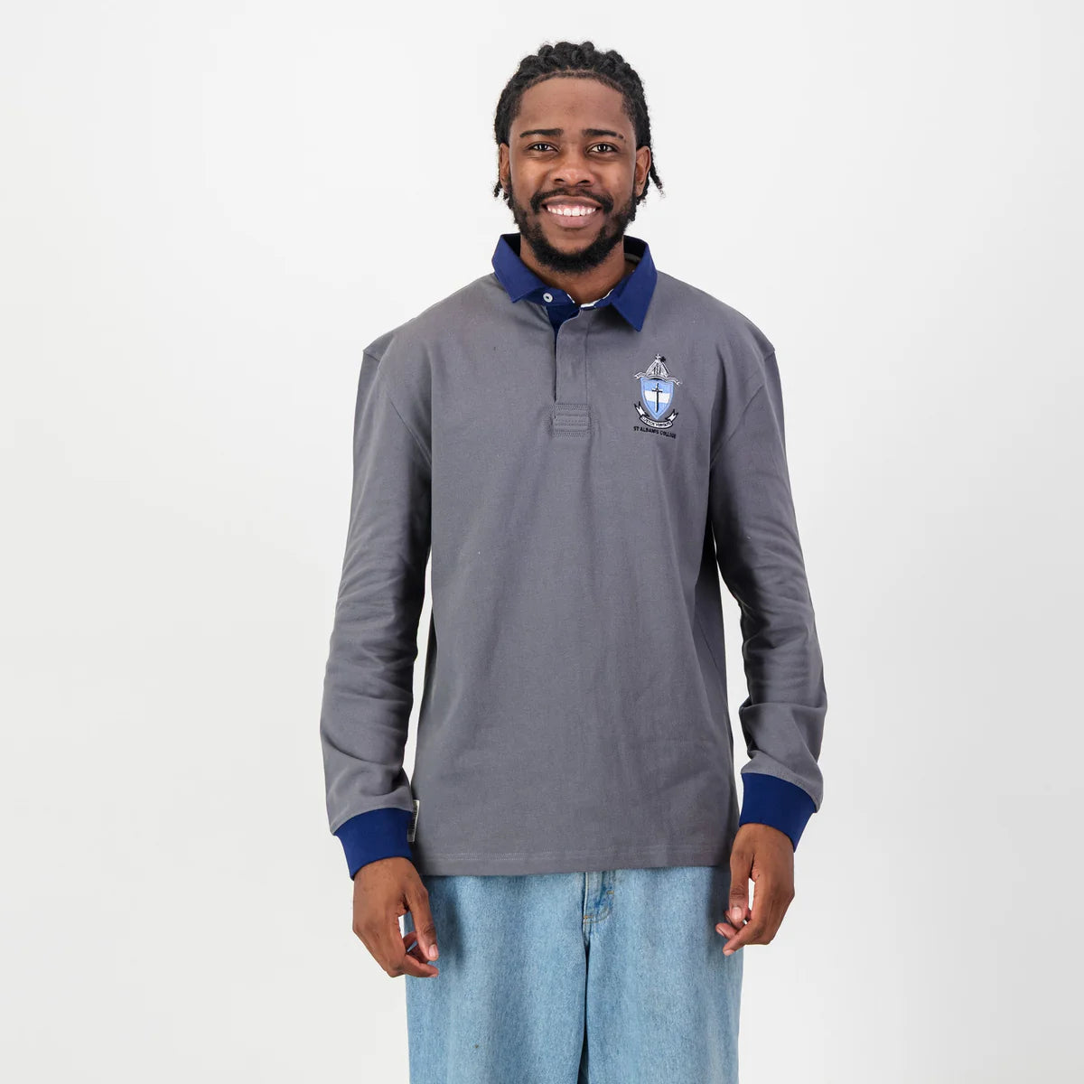 Schools St Albans LS Rugby Jersey-Grey