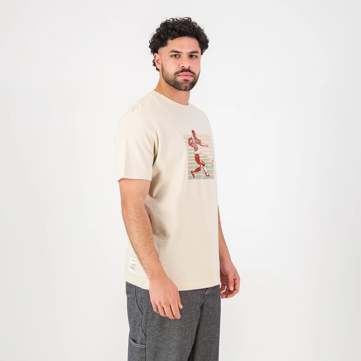 Doctor Khumalo 15 Regular Crew Tee-Ivory