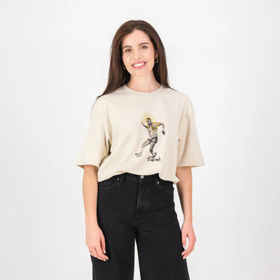 Doctor Khumalo Boxy Crew Tee-Ivory