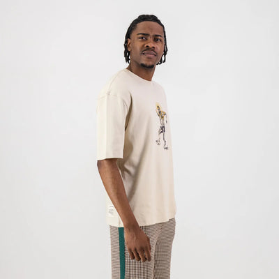 Doctor Khumalo Boxy Crew Tee-Ivory