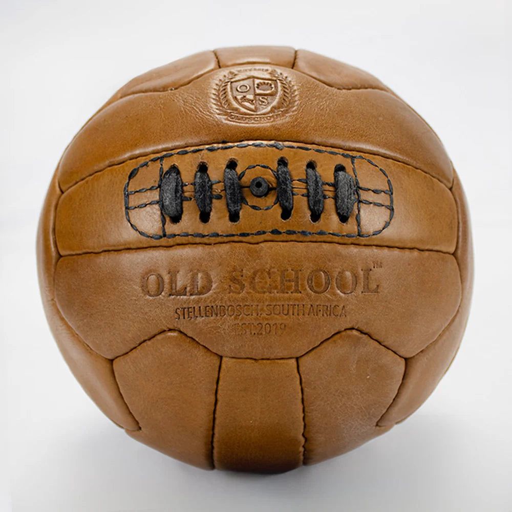 Old School Light Brown Soccer Ball