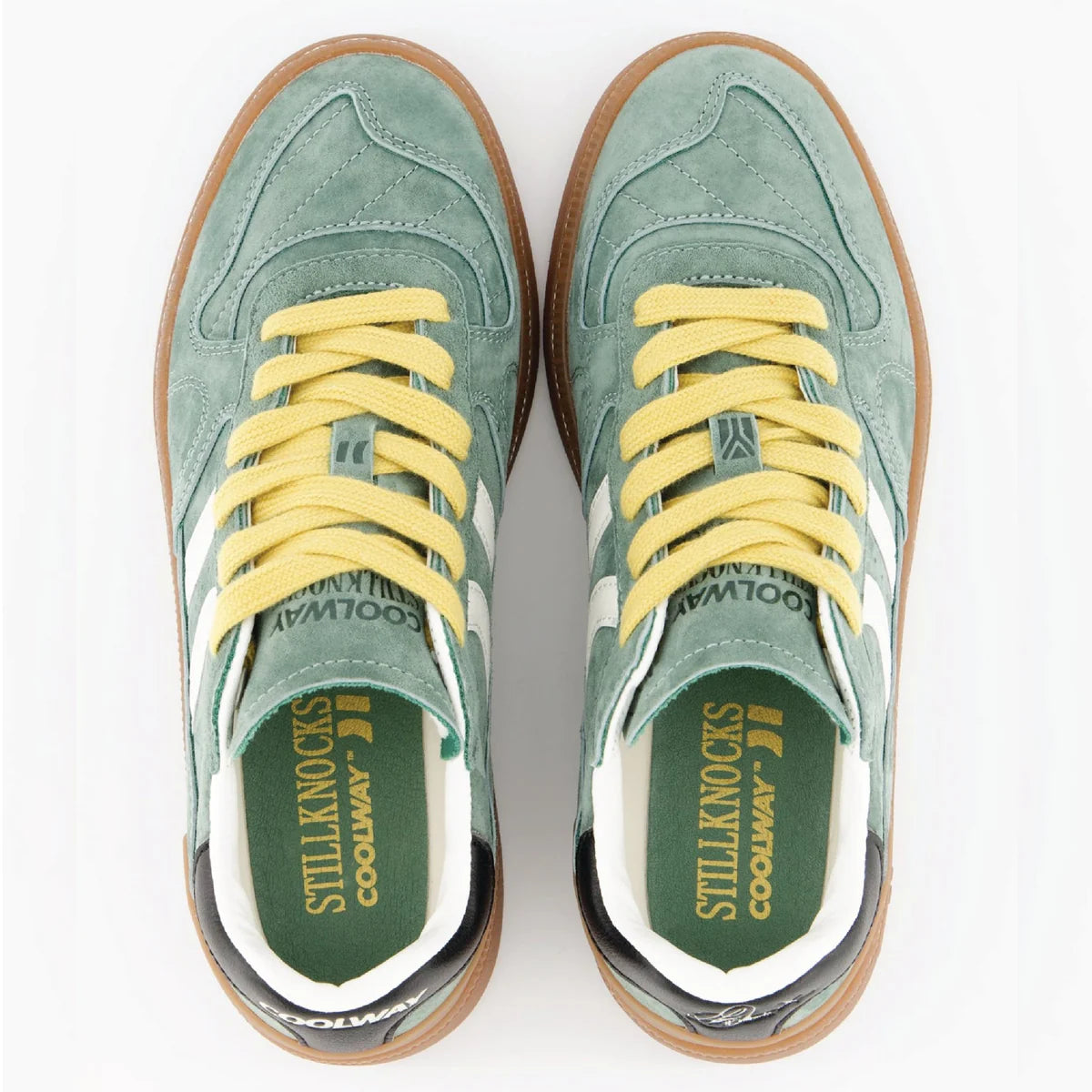 Stillknocks X Coolway X Old School Sneaker-Forest Green
