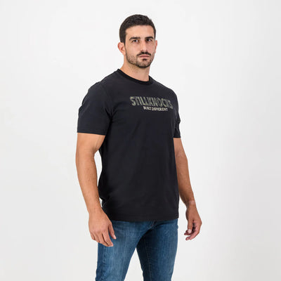 Stillknocks Built Diff Regular Crew Tee-Black