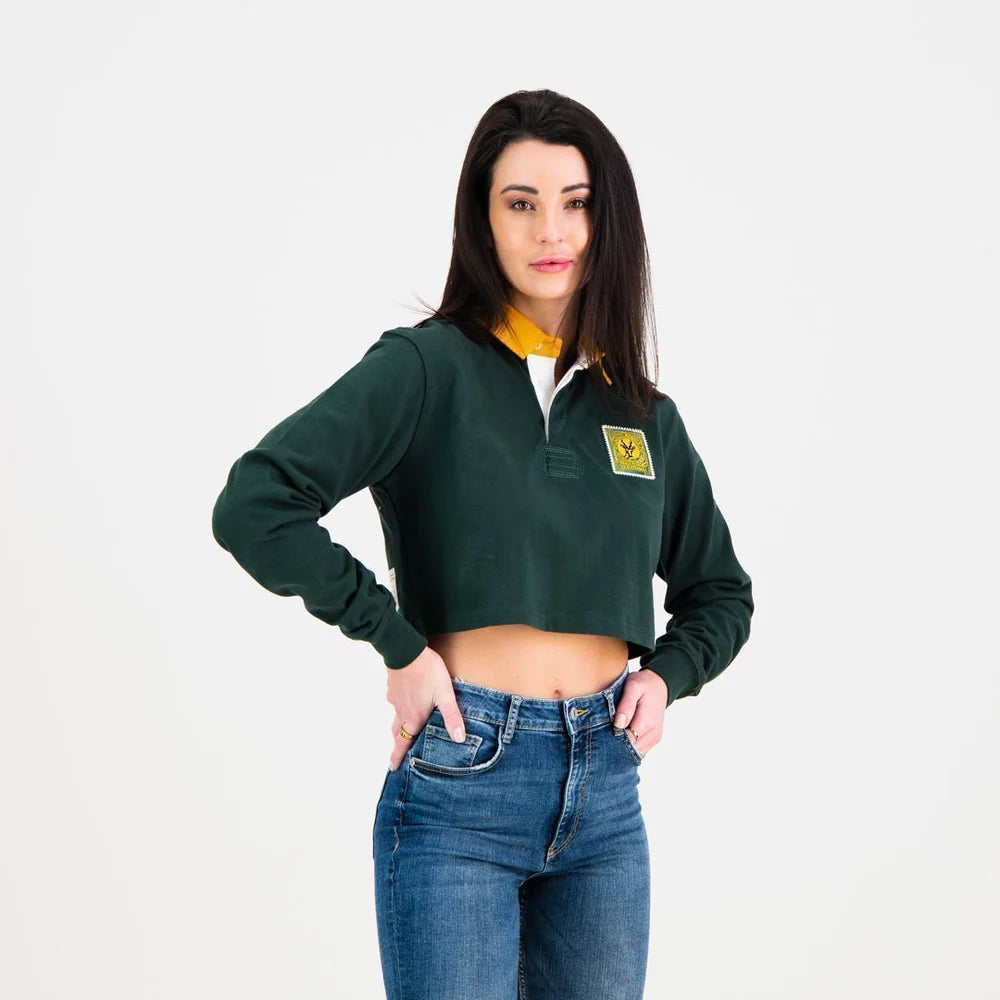 SA Supporters Classic Crop Rugby Jersey-OS Green