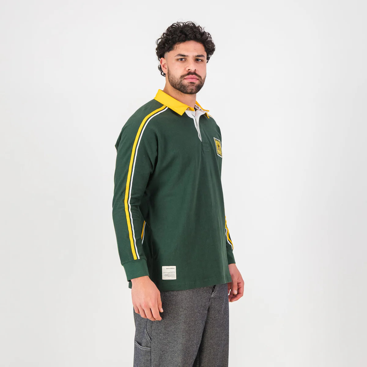 SA Supporters Styled LS Rugby Jersey -OS Green