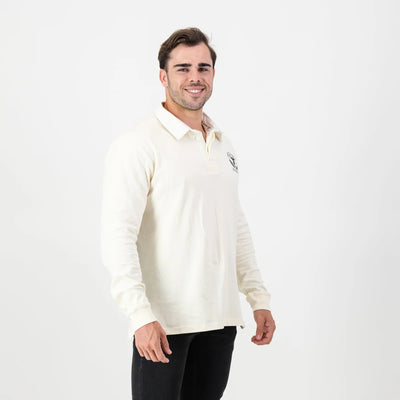 SA Supporters Badge LS Rugby Jersey-Ivory