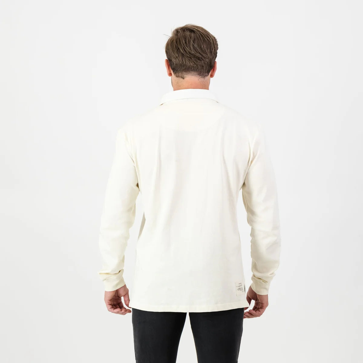 SA Supporters Badge LS Rugby Jersey-Ivory