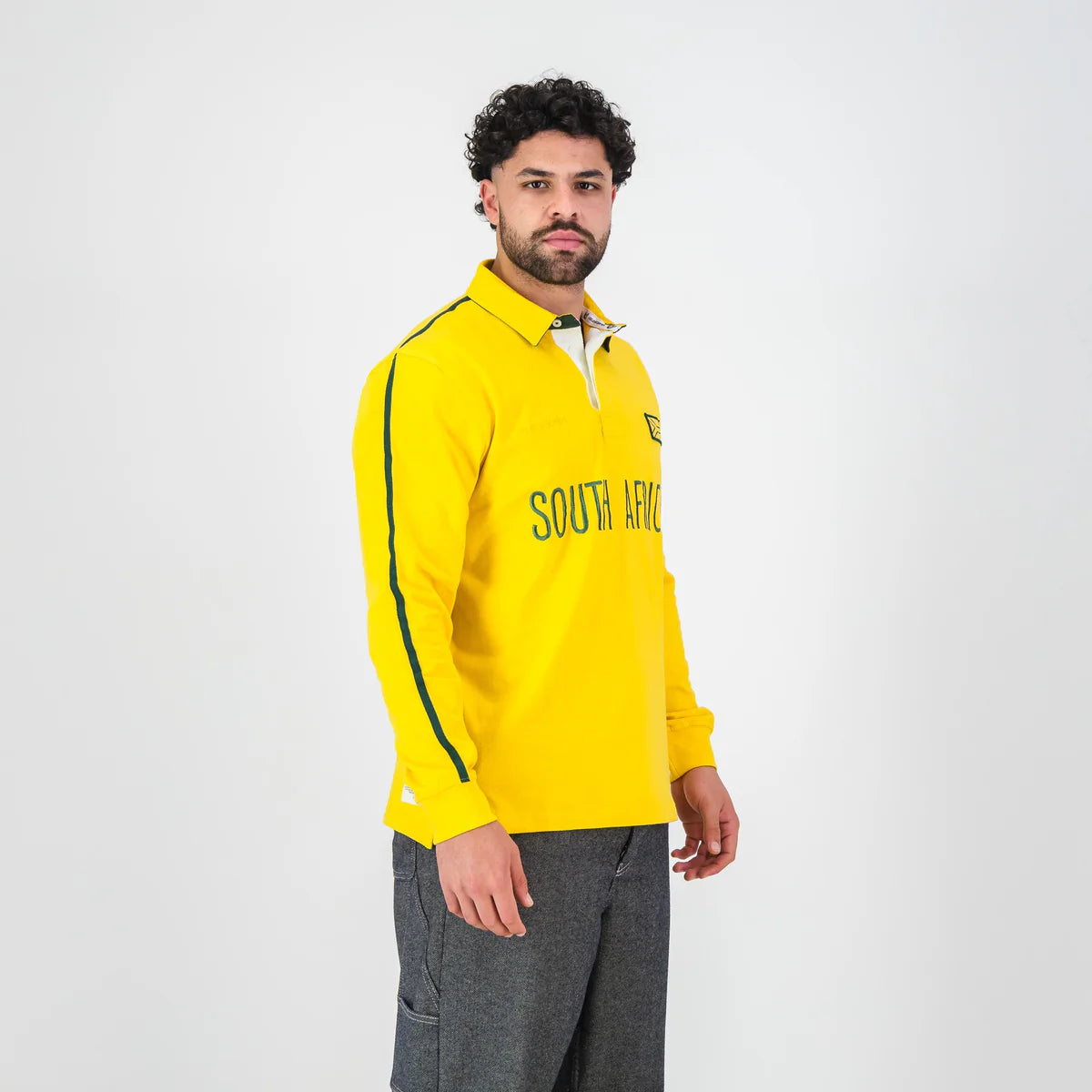 SA Supporters Flag SA LS Rugby Jersey-Spectra Yellow