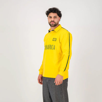 SA Supporters Flag SA LS Rugby Jersey-Spectra Yellow